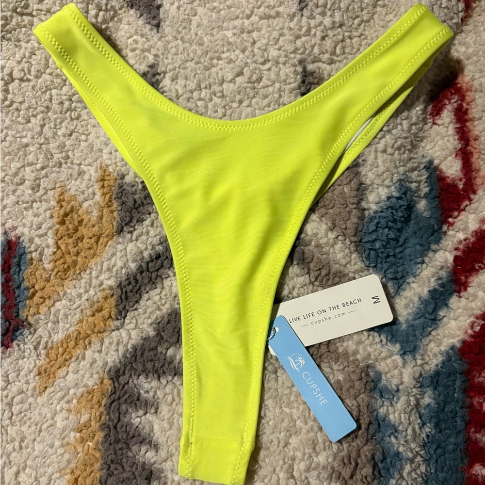 Cupshe Vibrant Yellow Bikini Bottom